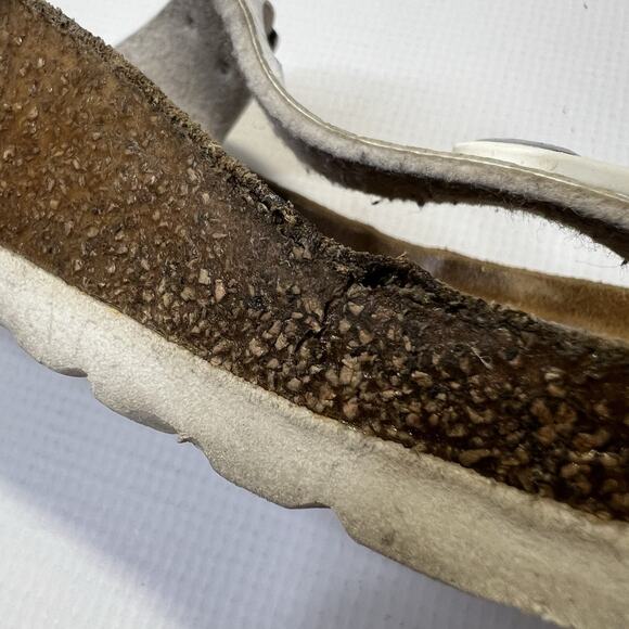 Birkenstock Gizeh Women Slip On Sandals Snake Skin Metallic Size 36 EU / 5 US - Picture 2 of 14